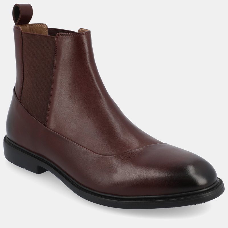 Shop Thomas & Vine Hanford Plain Toe Chelsea Boot In Red