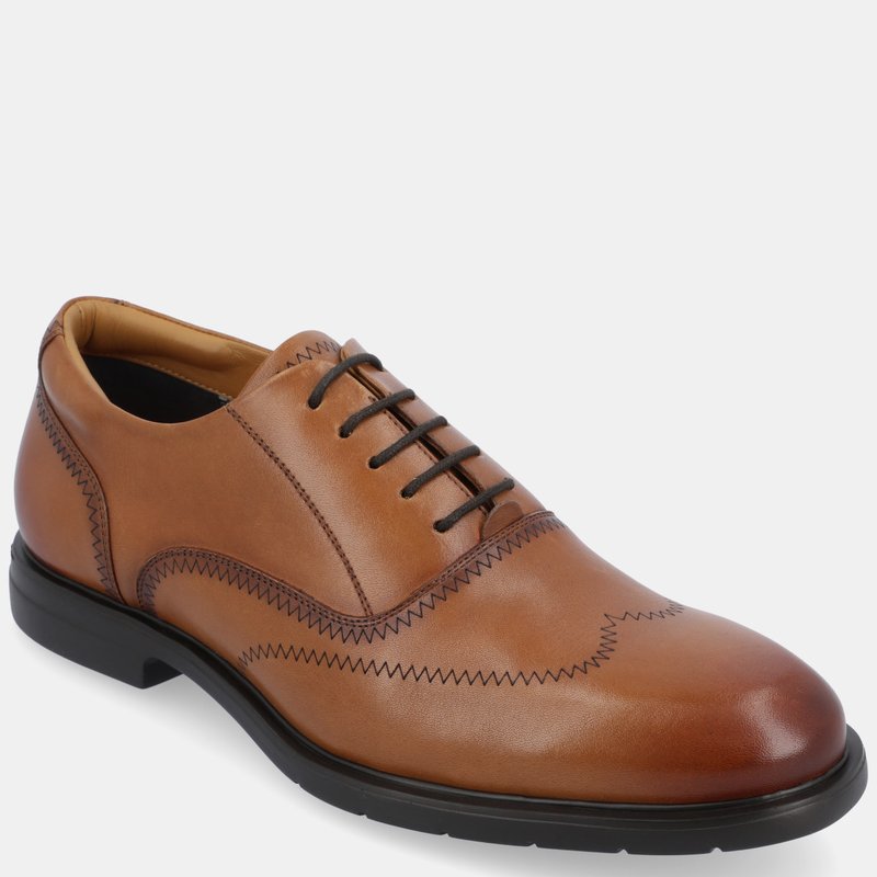 Thomas & Vine Hughes Wide Width Wingtip Oxford Shoes In Brown