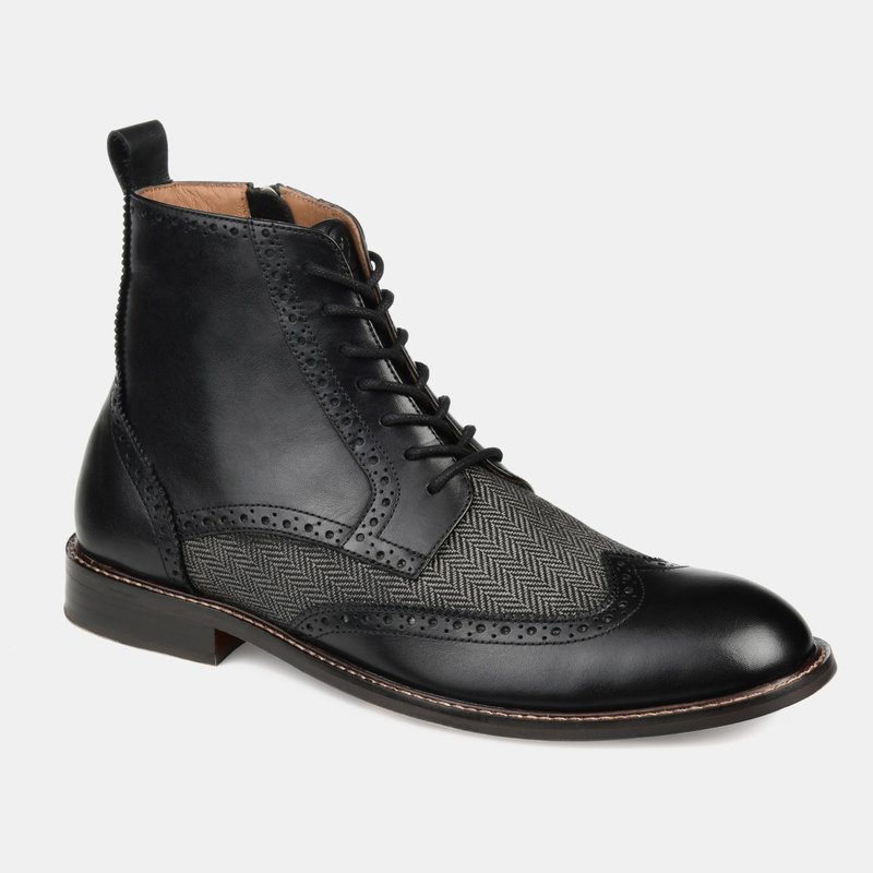Shop Thomas & Vine Jarett Wide Width Wingtip Ankle Boot In Black