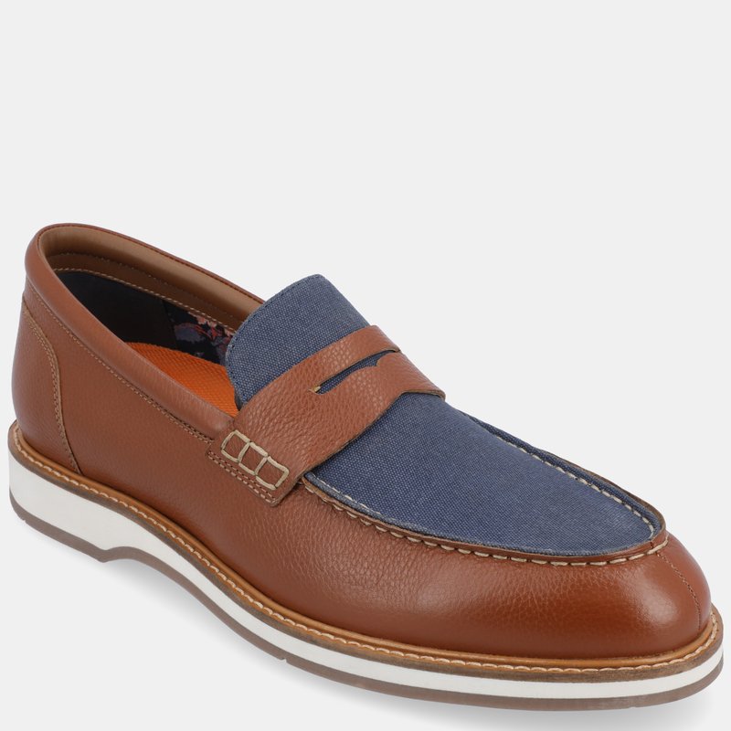 Thomas & Vine Kaufman Moc Toe Penny Loafer In Brown