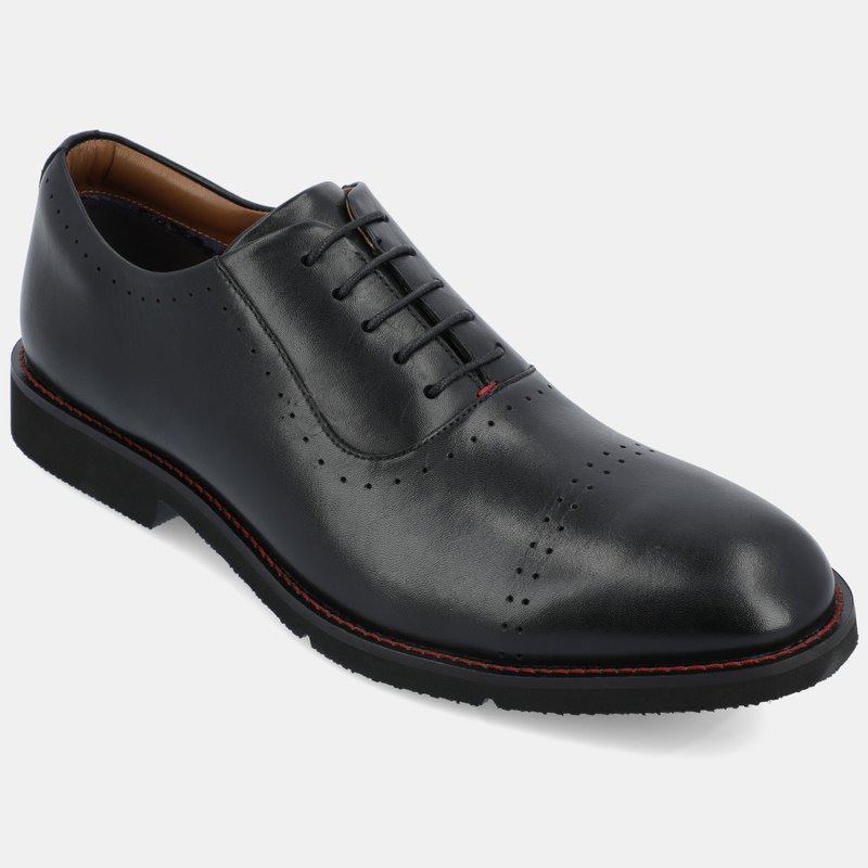 Shop Thomas & Vine Morey Perforated Oxford Shoe In Black