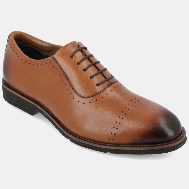 Shop Thomas & Vine Morey Perforated Oxford Shoe In Brown