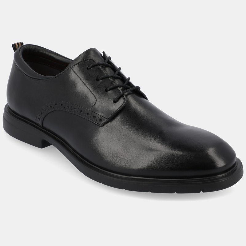 Shop Thomas & Vine Stafford Plain Toe Derby Shoes In Black