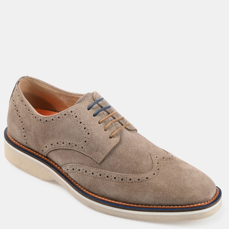Thomas & Vine Thomas And Vine  Chadwick Wingtip Derby In Taupe