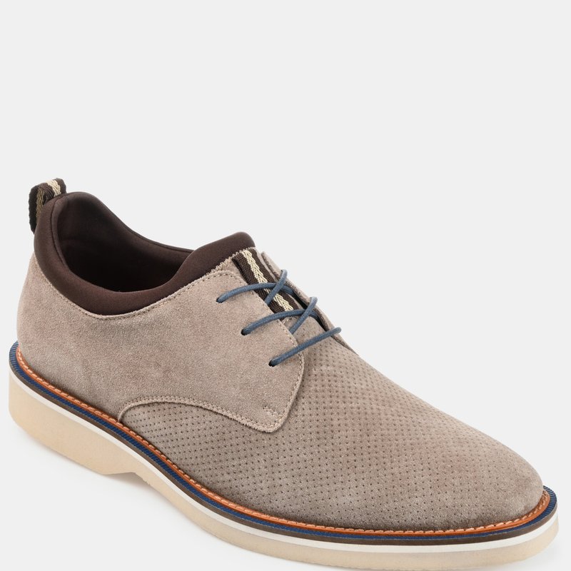 Thomas & Vine Thomas And Vine  Desmond Perforated Derby In Taupe