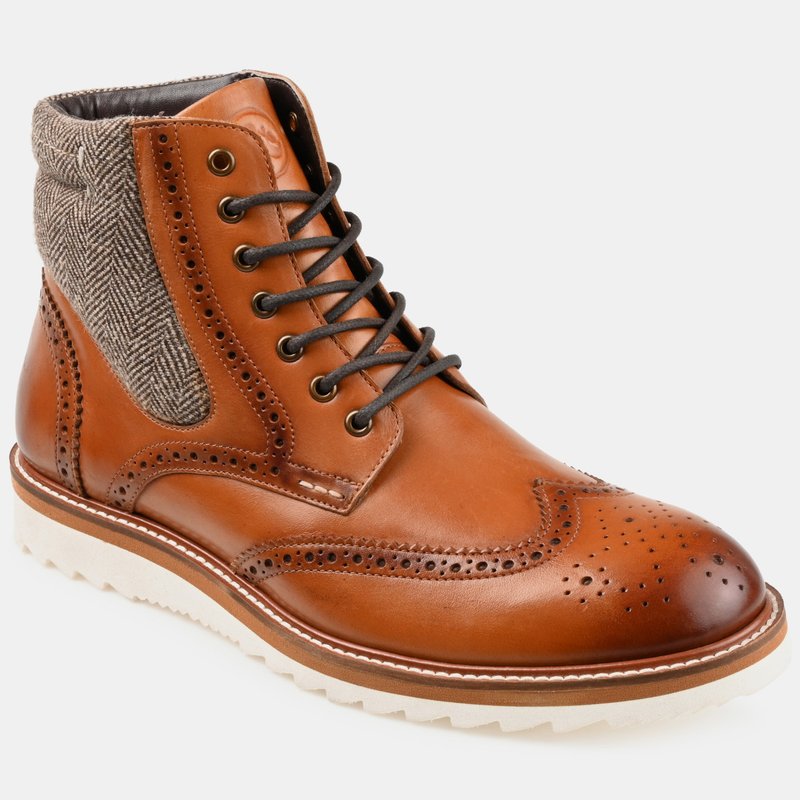 Shop Thomas & Vine Rockland Wingtip Ankle Boot In Brown