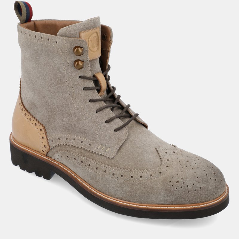 Shop Thomas & Vine Welch Wingtip Ankle Boot In Grey