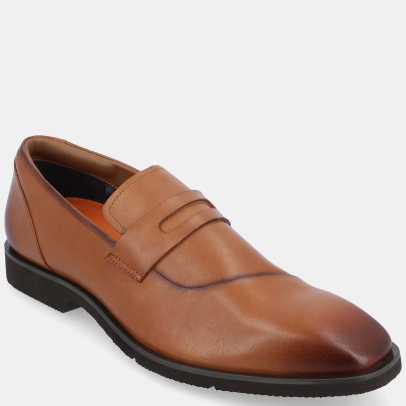 Thomas & Vine Zenith Chisel Toe Penny Loafer In Brown