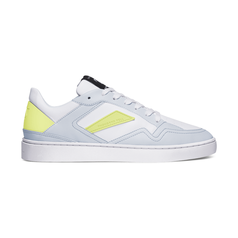Thousand Fell Men's Court Sneakers | White-ed Gray-washed Acid In Grey