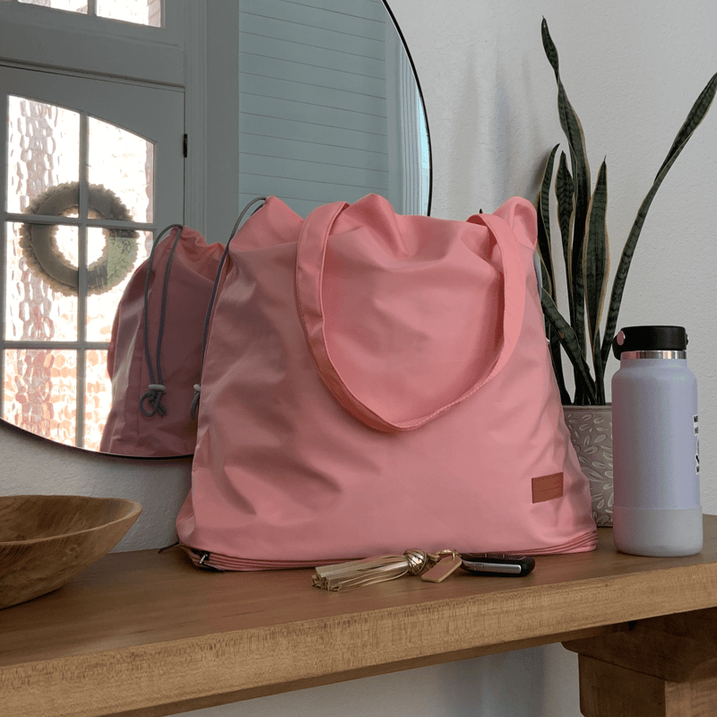 Threaded Pear Carry All Tote In Pink