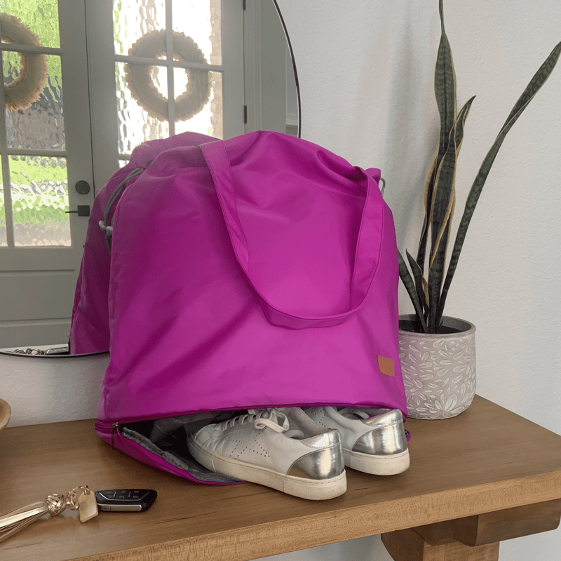 Threaded Pear Carry All Tote In Purple
