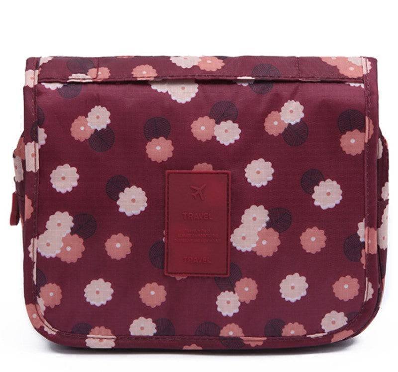 Threaded Pear Hangable Cosmetic Bag In Red