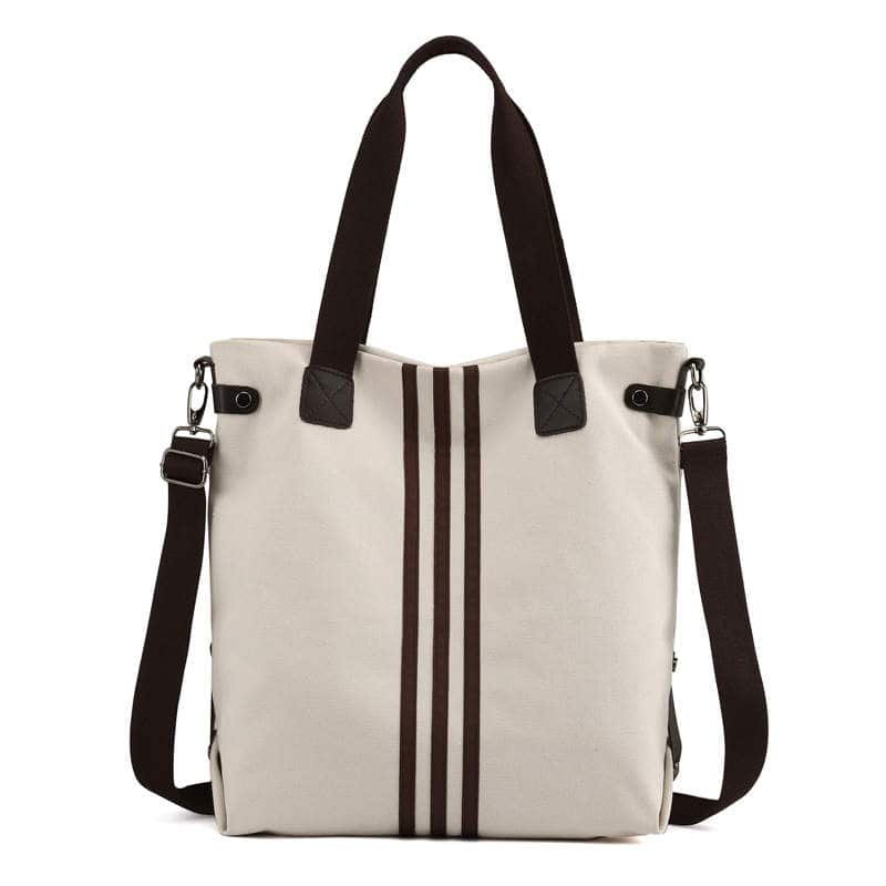 Threaded Pear Kelly Tote In White