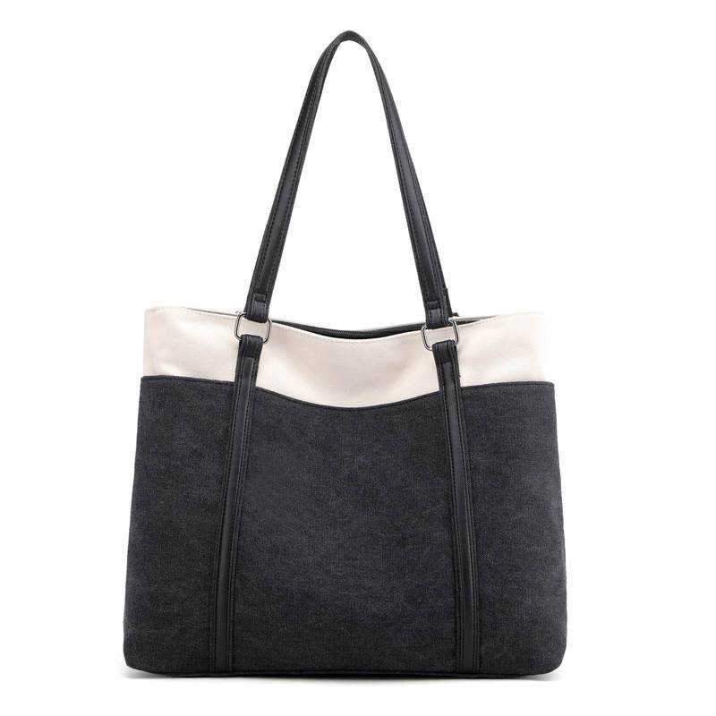 Threaded Pear Lilly Tote In Black