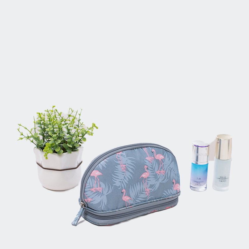 Threaded Pear Portable Makeup Bag In Blue