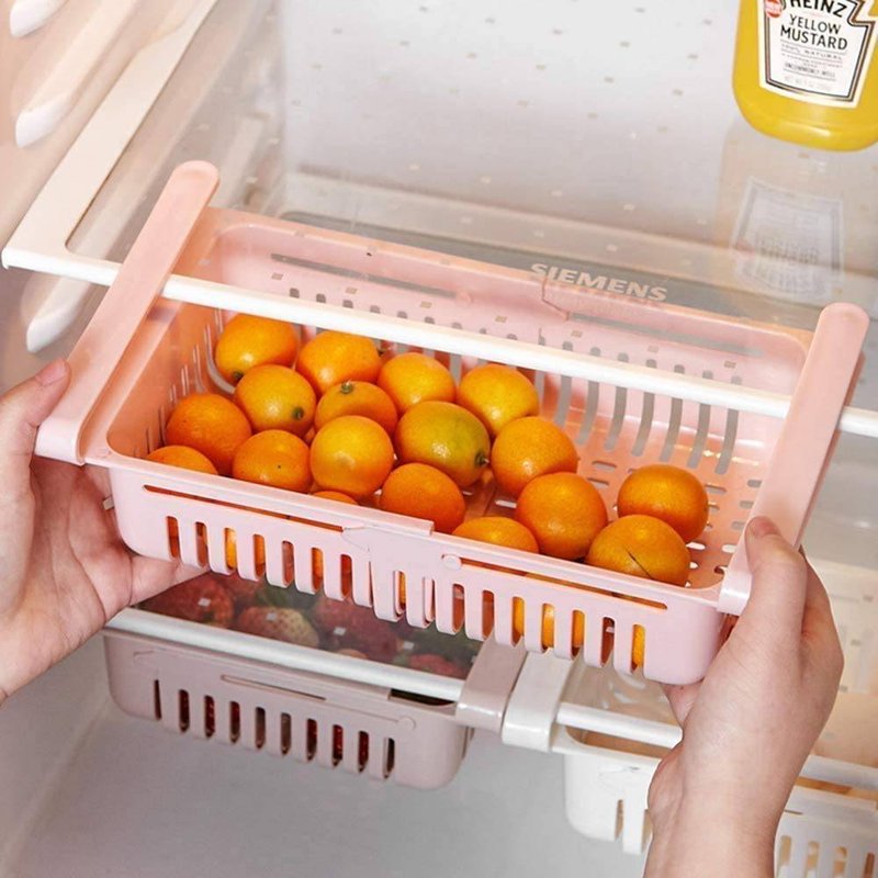 Threaded Pear Refrigerator Storage Drawer In Pink
