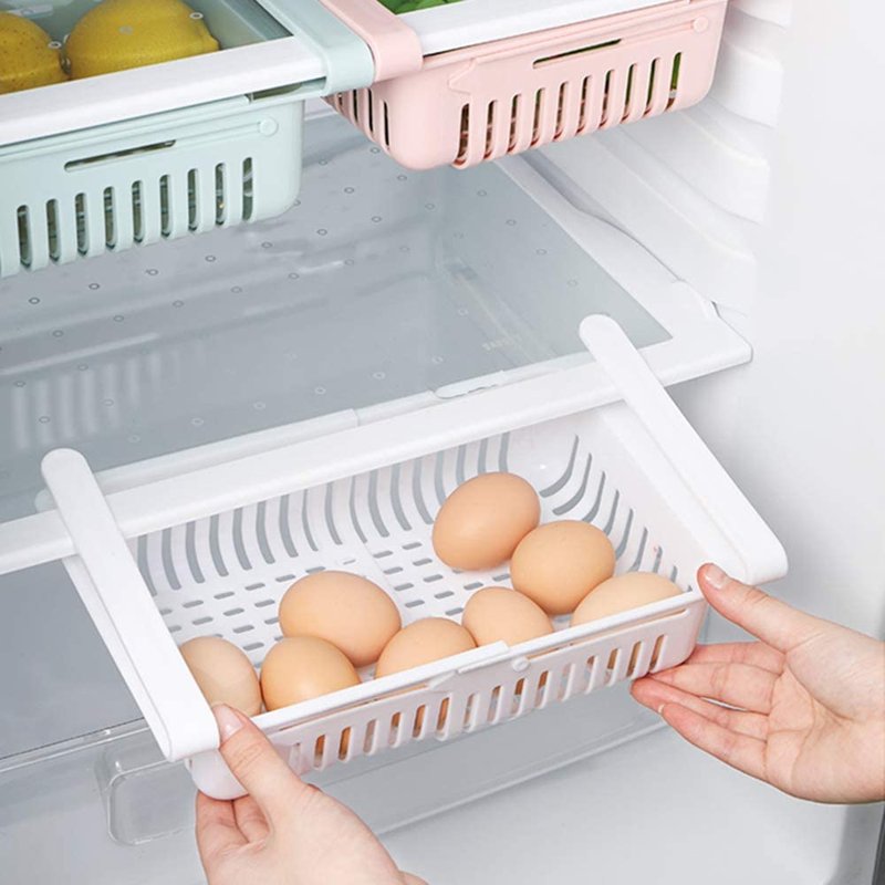 Threaded Pear Refrigerator Storage Drawer In White