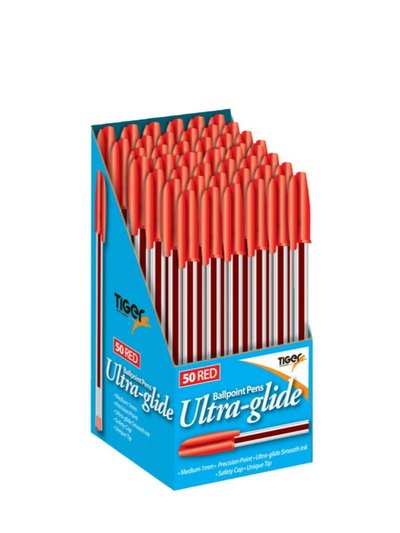 Tiger Tiger Ballpoint Pen (Pack of 50) (Orange) (One Size) product