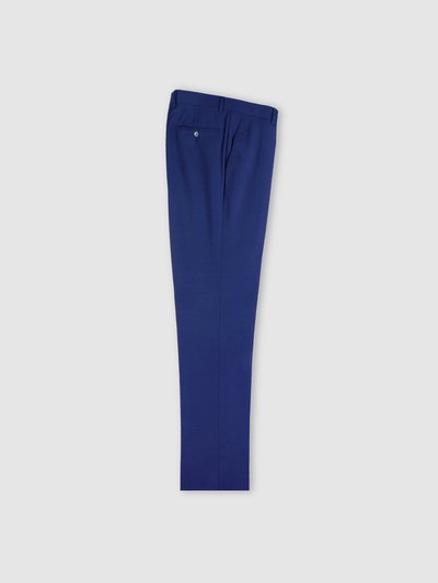 Tiglio Luxe French Blue Slim Fit Pure Wool Dress Pants product