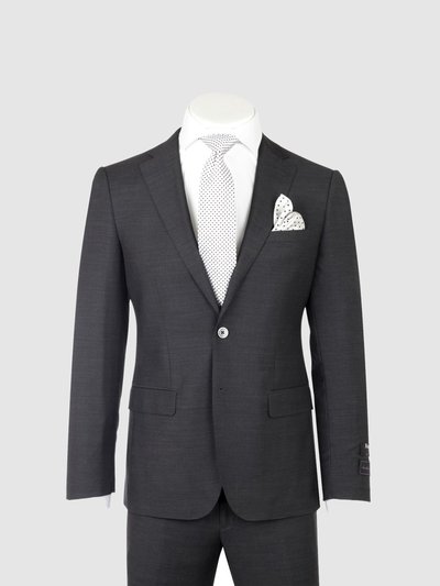 Tiglio Luxe Porto Charcoal Gray, Slim Fit, Pure Wool Suit product