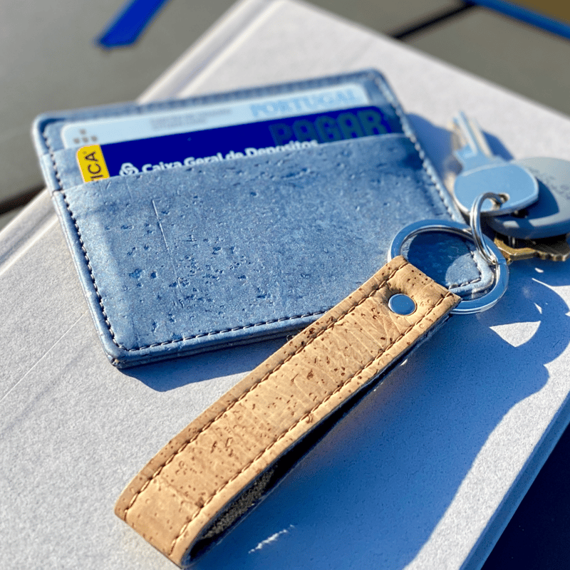 Tiradia Cork Millennial Cardholder In Blue