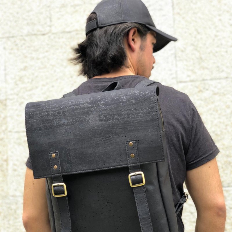 Tiradia Cork Out And About Backpack In Black