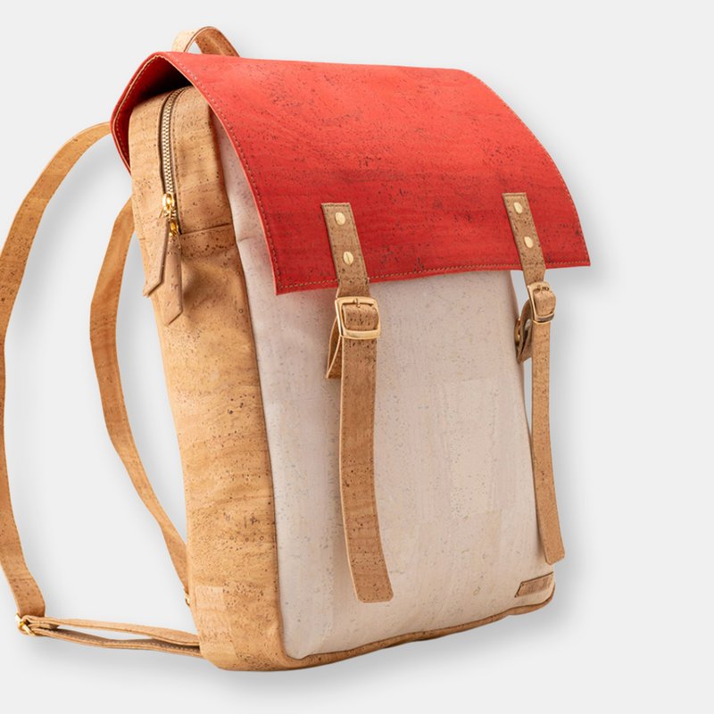 Tiradia Cork Out And About Backpack In Red