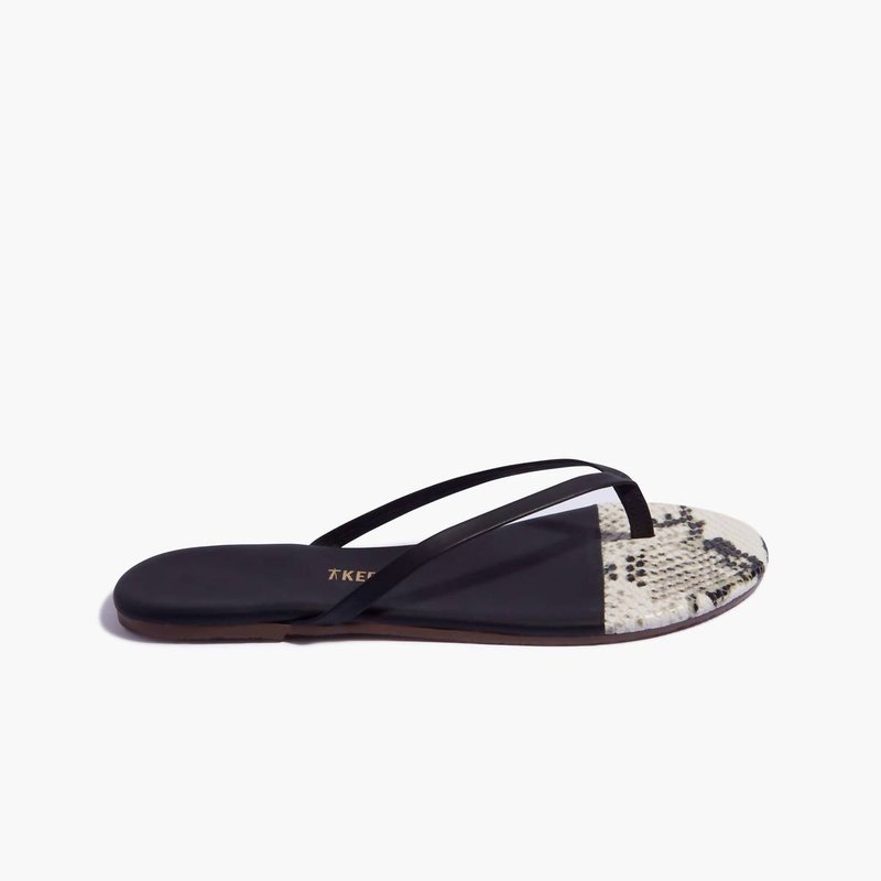 Shop Tkees French Tips Slipper In Black