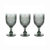 Tognana by Widgeteer Savoia Grey Goblets, Set of 3 - Grey