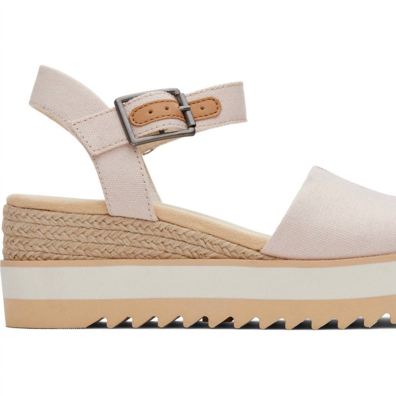 Shop Toms Diana Wedge Sandal In Pink