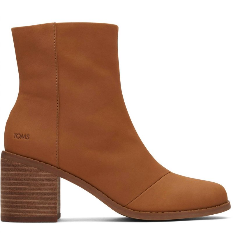 Shop Toms Evelyn Boots In Brown