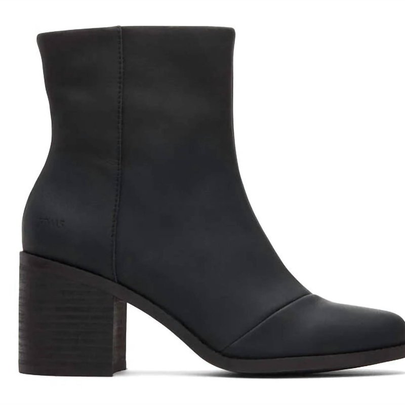 Shop Toms Evelyn Heeled Boots In Black