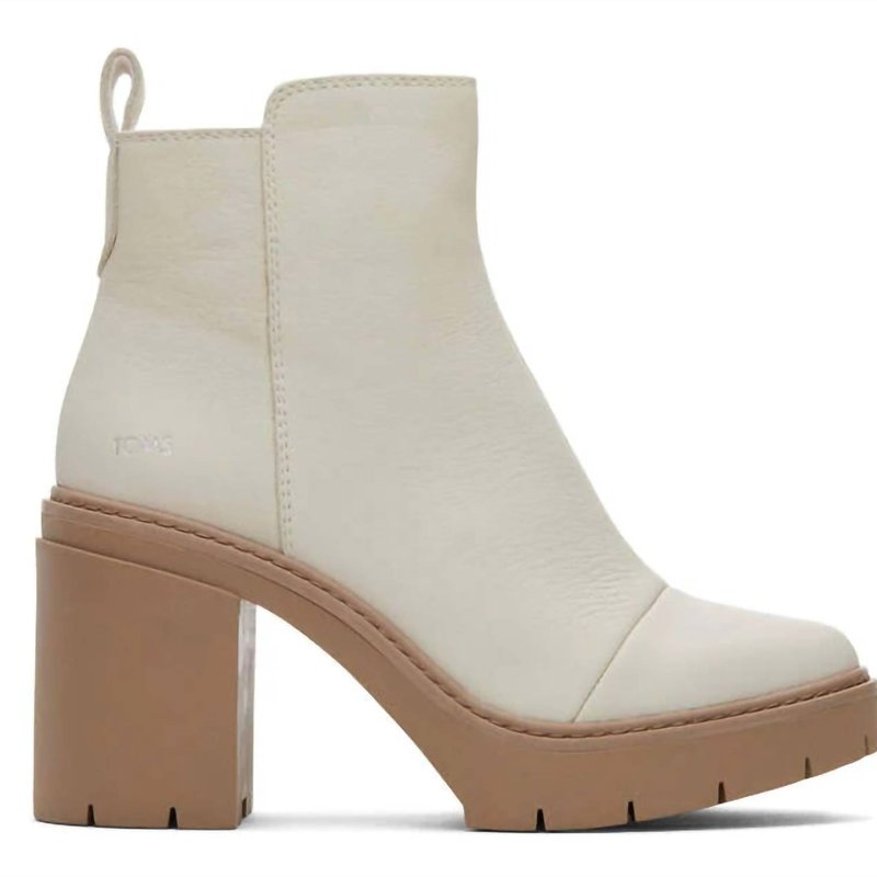 Shop Toms Rya Heeled Boots In White