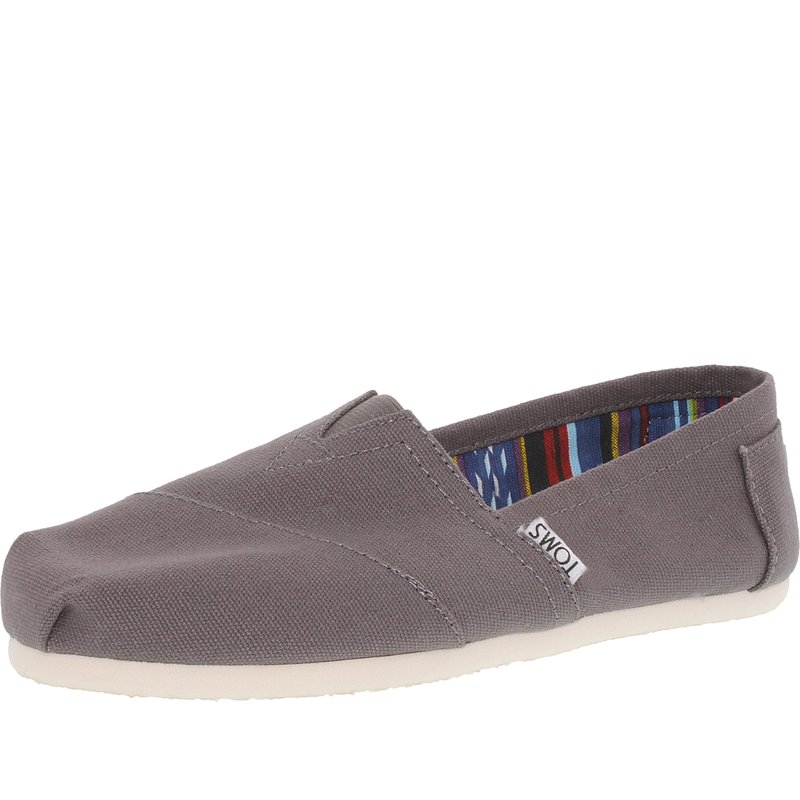 Toms Women's Classic Canvas Ankle-high Slip-on Shoes In Grey