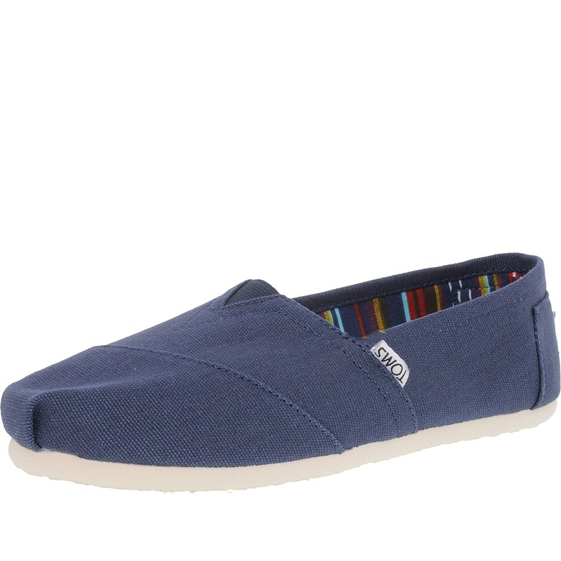 Toms Women's Classic Canvas Ankle-high Slip-on Shoes In Blue
