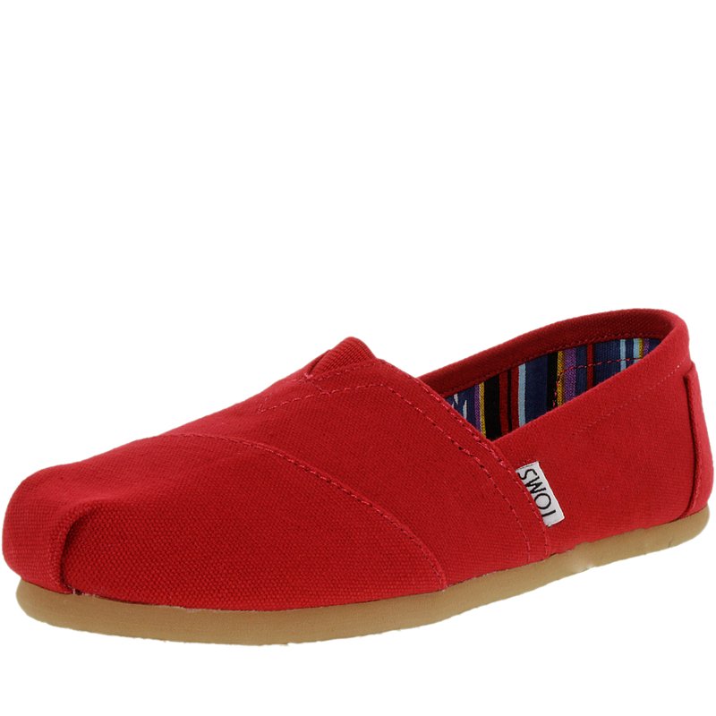 Toms Classic Canvas Slip-on In Red