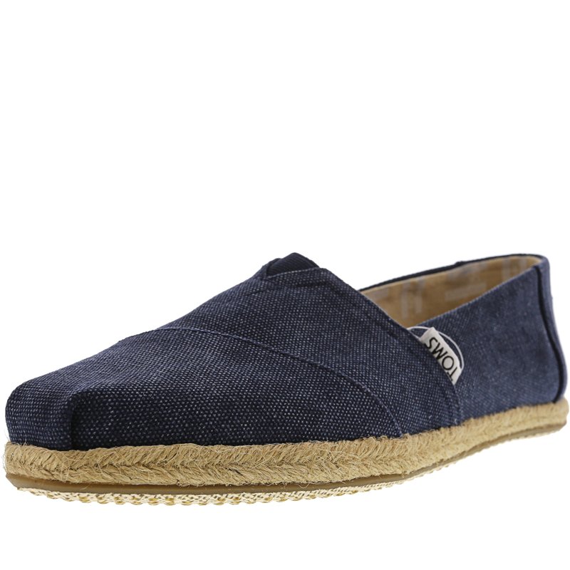 Toms Classic Mens Logo Slip-on Loafers In Blue