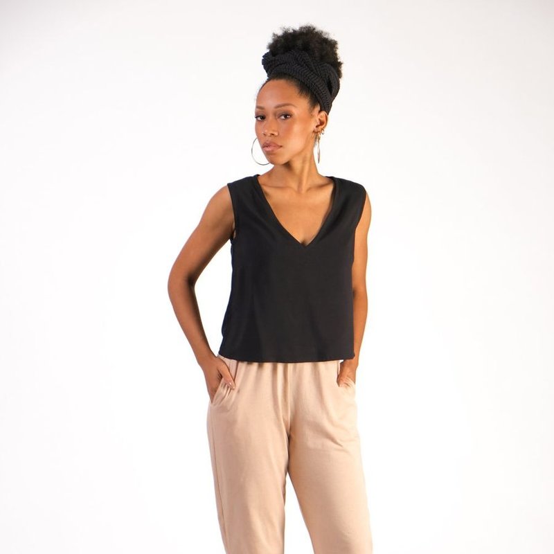 Tonle Sothy Jersey Trousers In Brown