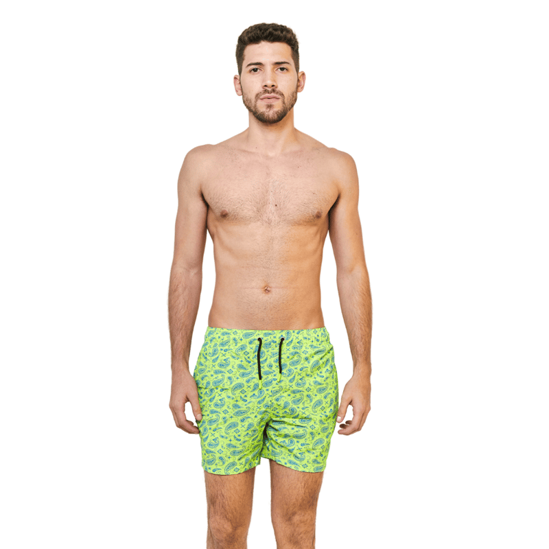 Too Cool Beachwear Bandana Men Short In Green
