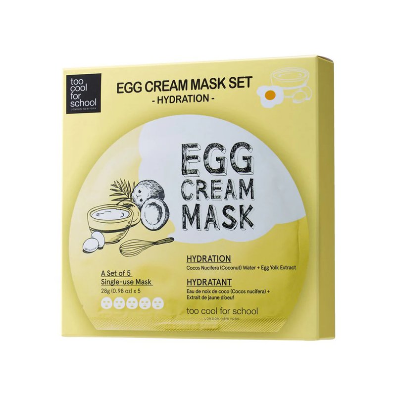 Too Cool For School Egg Cream Mask Set Hydration