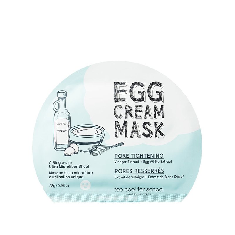 Shop Too Cool For School Egg Cream Mask Set Pore Tightening (5 Sheets)