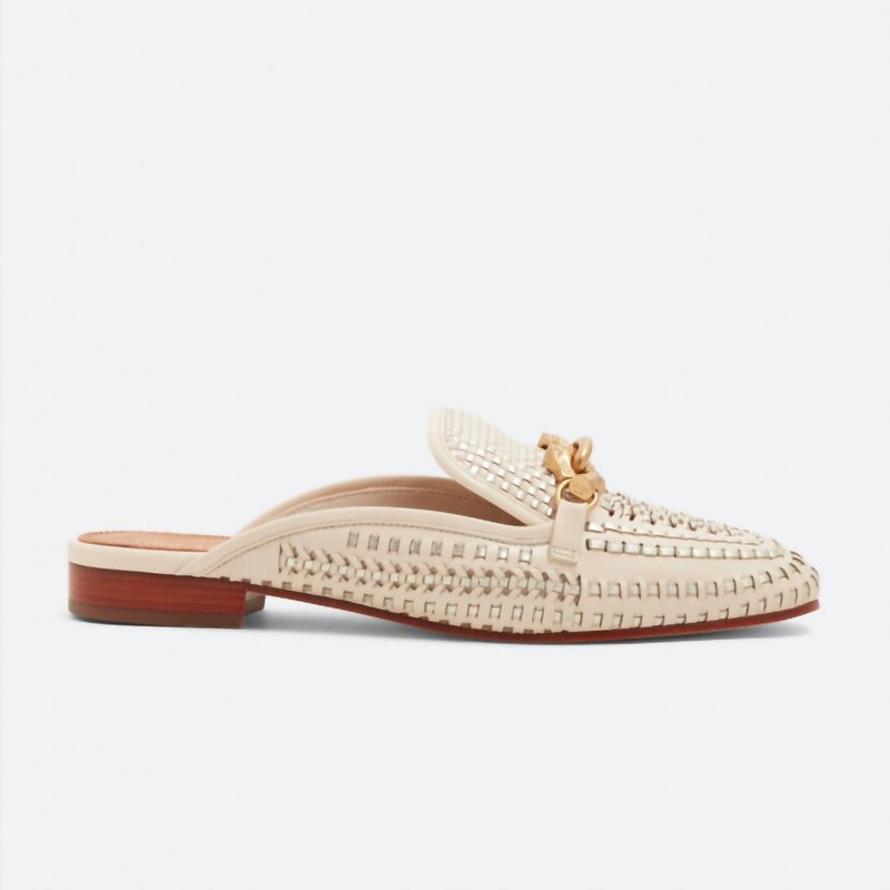 Tory Burch Jessa Woven Backless Loafer In Neutral