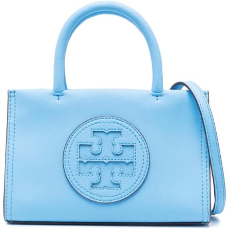 Shop Tory Burch Women's Mini Ella Bio Tote Handbag Crossbody In Blue