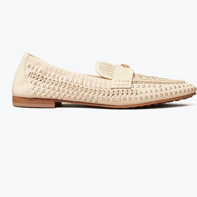 Shop Tory Burch Woven Ballet Loafer In Brown