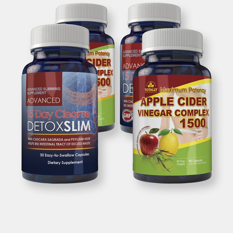 Totally Products Apple Cider 1500 And Detox Slim Combo Pack