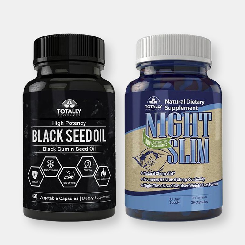 Totally Products Black Seed Oil And Night Slim Combo Pack