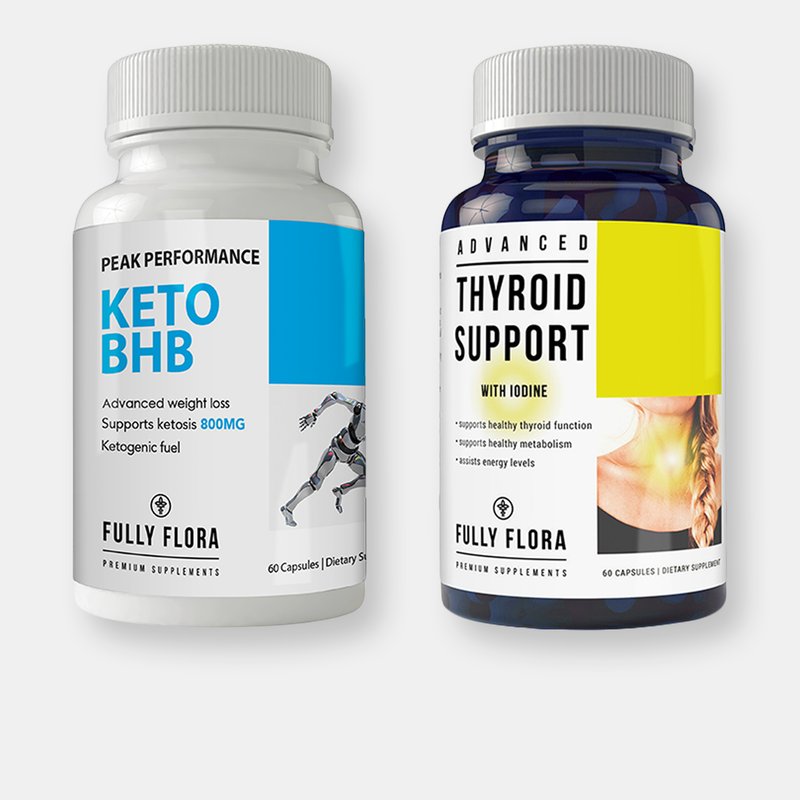 Totally Products Fully Flora Keto Bhb And Thyroid Support Combo Pack