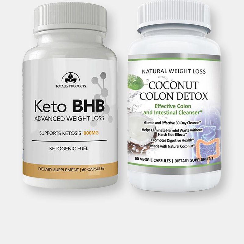 Totally Products Keto Bhb And Coconut Colon Cleanse Combo Pack
