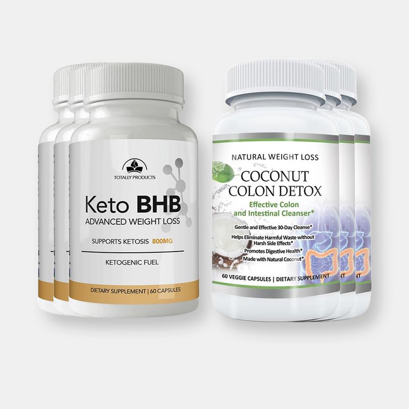 Totally Products Keto Bhb And Coconut Colon Cleanse Combo Pack