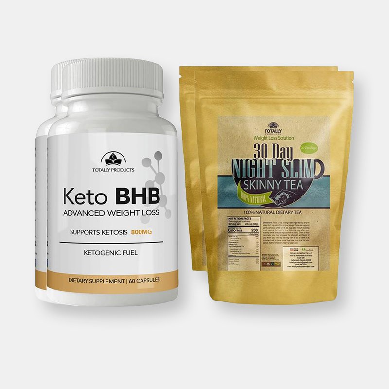Totally Products Keto Bhb And Night Slim Skinny Tea Combo Pack